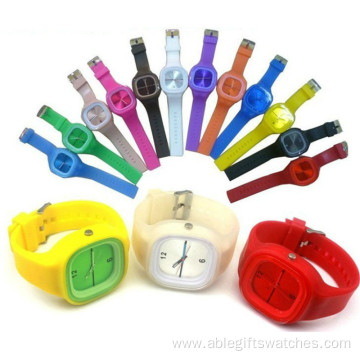 Cute Teenager Jelly Silicone Quartz Watches Gifts